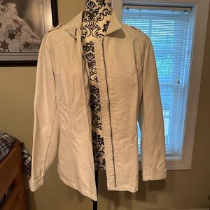 White leather jacket from Chicos